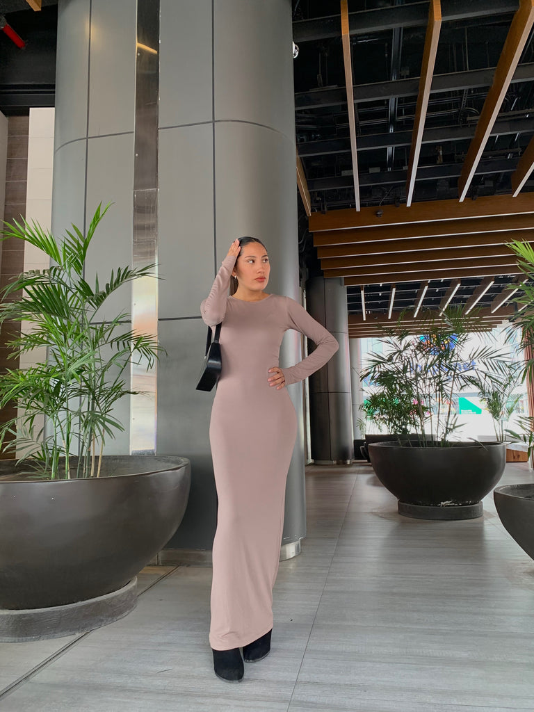 Vestido Lara (color tierra)