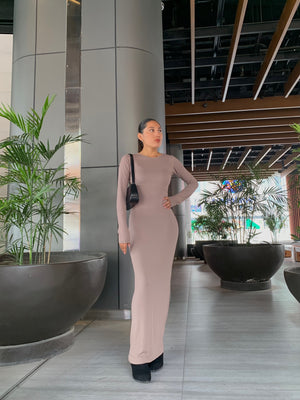 Vestido Lara (color tierra)