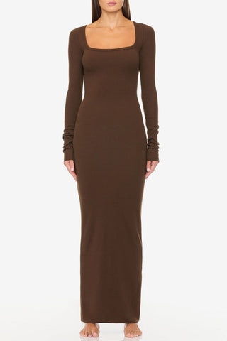Image of VESTIDO LIA MARRON