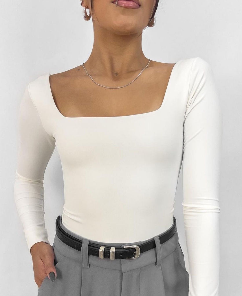 POLO MANGA LARGA NEA (BLANCO)