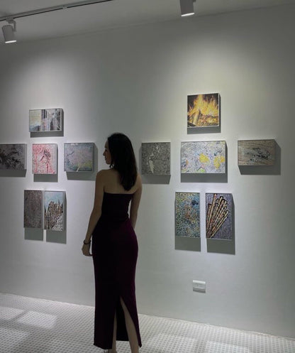 VESTIDO STRAPLE VINO TINTO