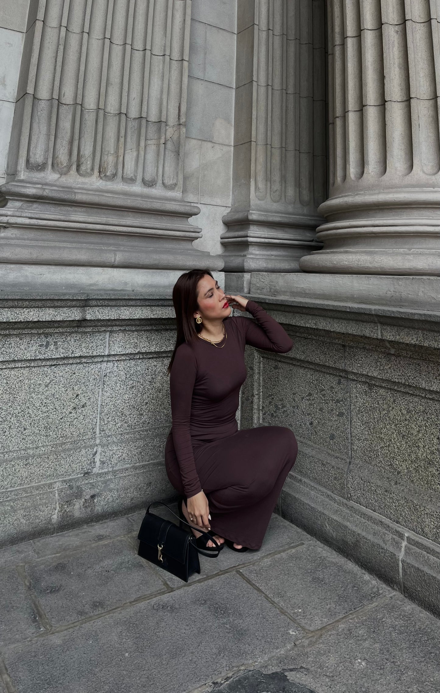 Vestido Lara (color marrón)