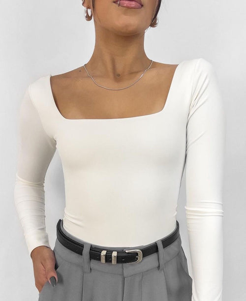 POLO MANGA LARGA NEA (BLANCO)